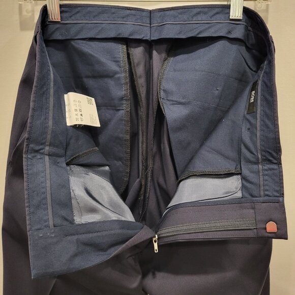 Hugo Boss Navy Blue Men's Wool Trousers Size 36 - Picture 5 of 11